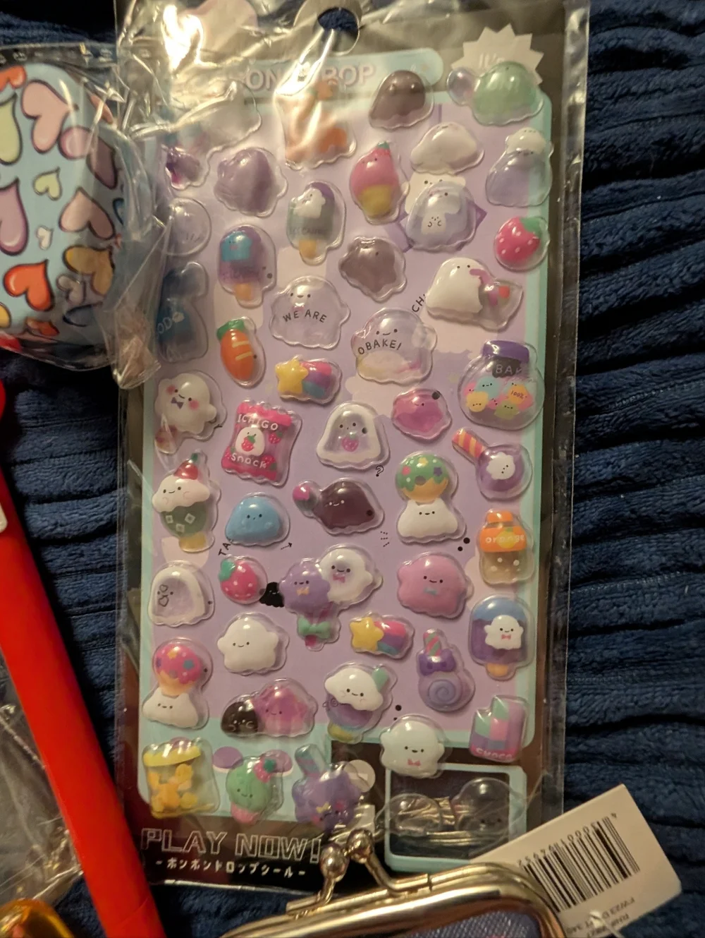 Girls Bundle Cute Unicorn Coin Purse - Blue Rainbow Wallet for Kids